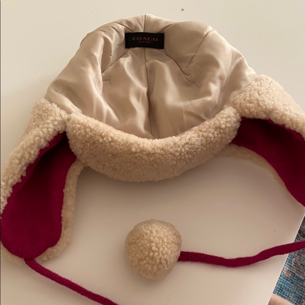 Coach Women’s Sheepskin Hat - Picture 5 of 7